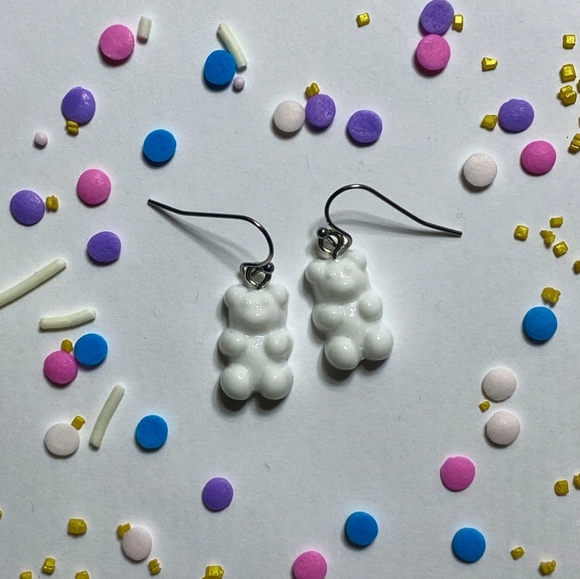 Matte gummy bear earrings - Picture 1 of 2